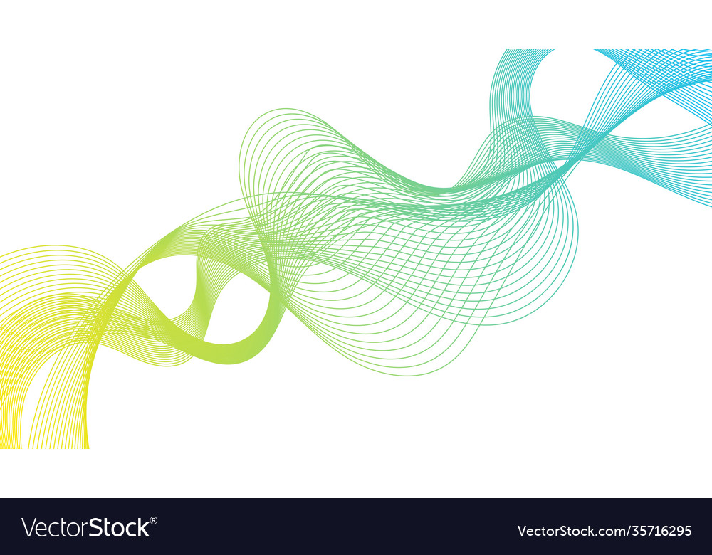 Abstract backdrop with colorful wave gradient line vector image Abstract backdrop with colorful wave gradient line