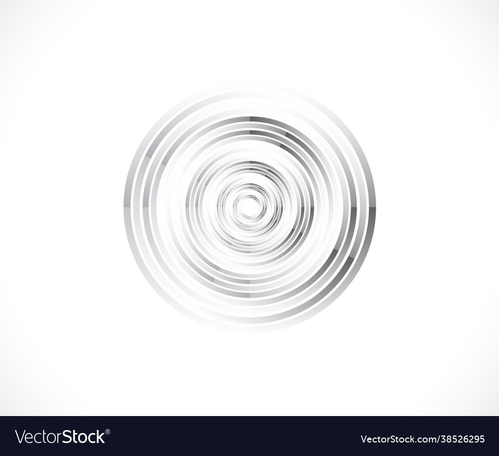 Abstract lines in circle form design element vector image Abstract lines in circle form design element