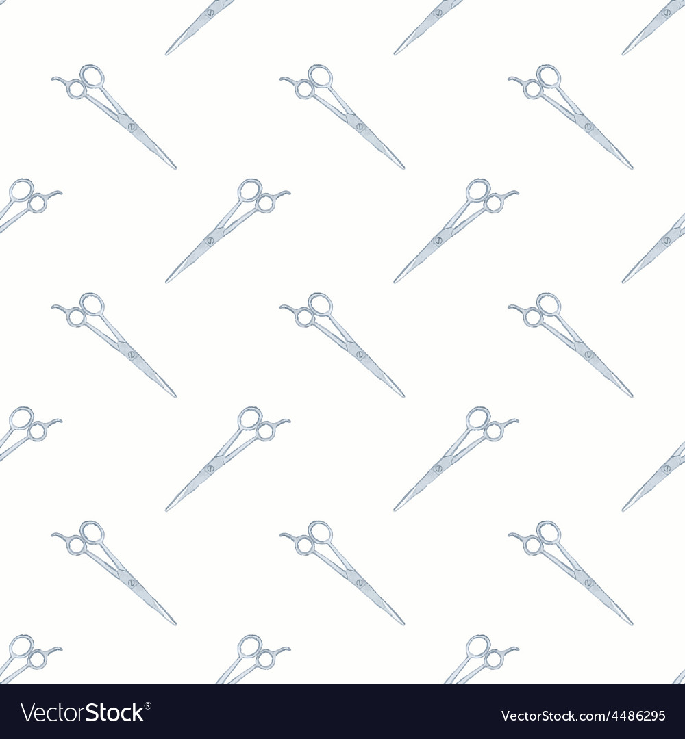 Barber Shop Scissors Seamless Pattern