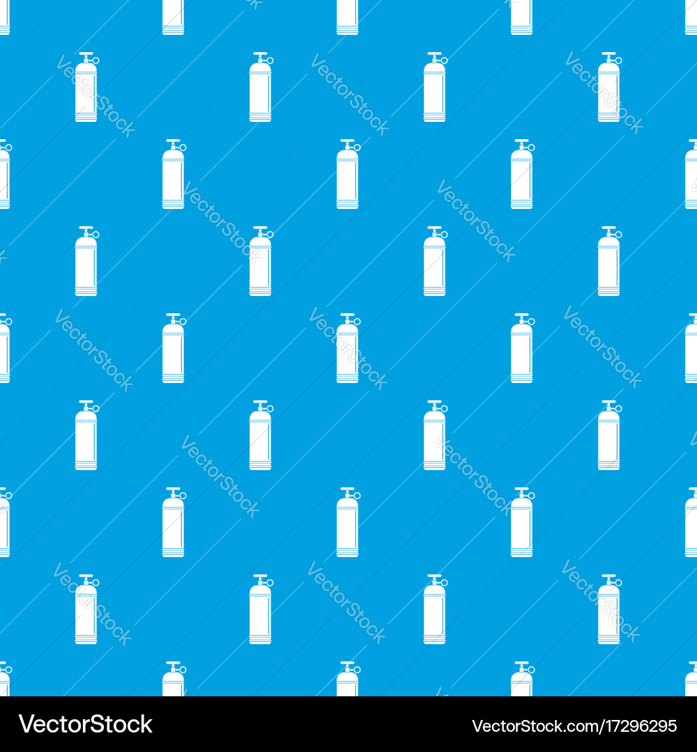 Gas Pattern Vector Compressed gas container pattern seamless blue Vector Image