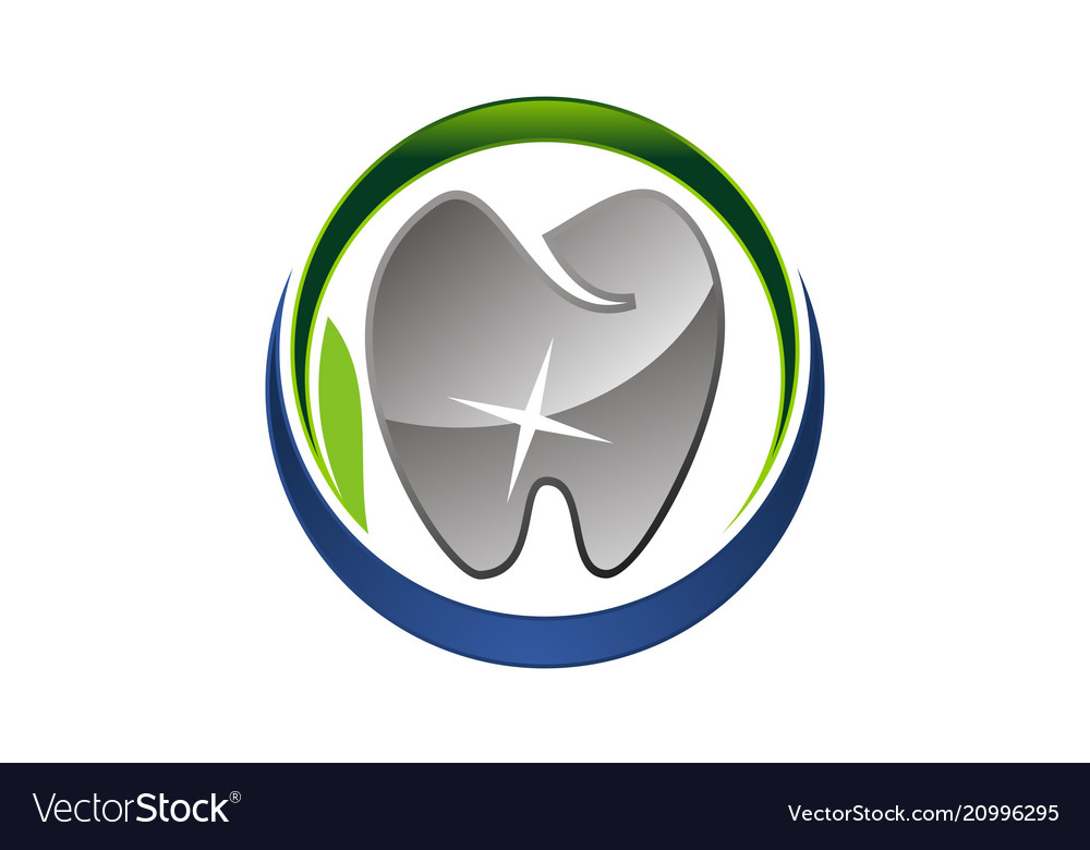 dental care logo design template dental emblem