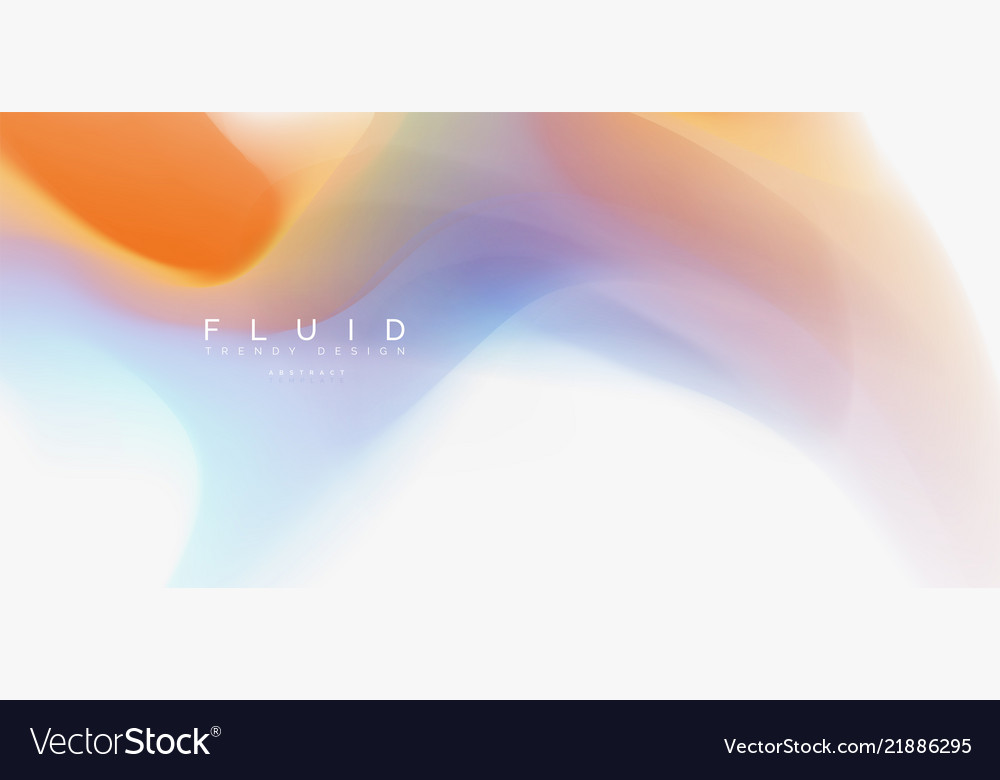 Fluid flowing wave abstract background vector image Fluid flowing wave abstract background