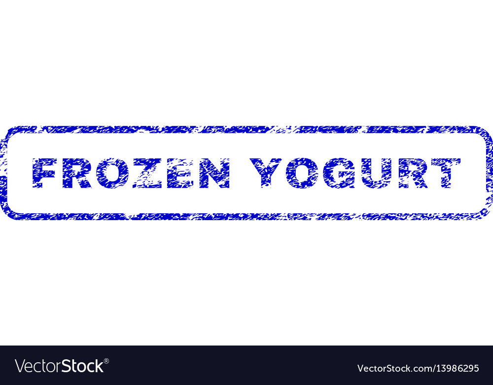 Frozen yogurt rubber stamp