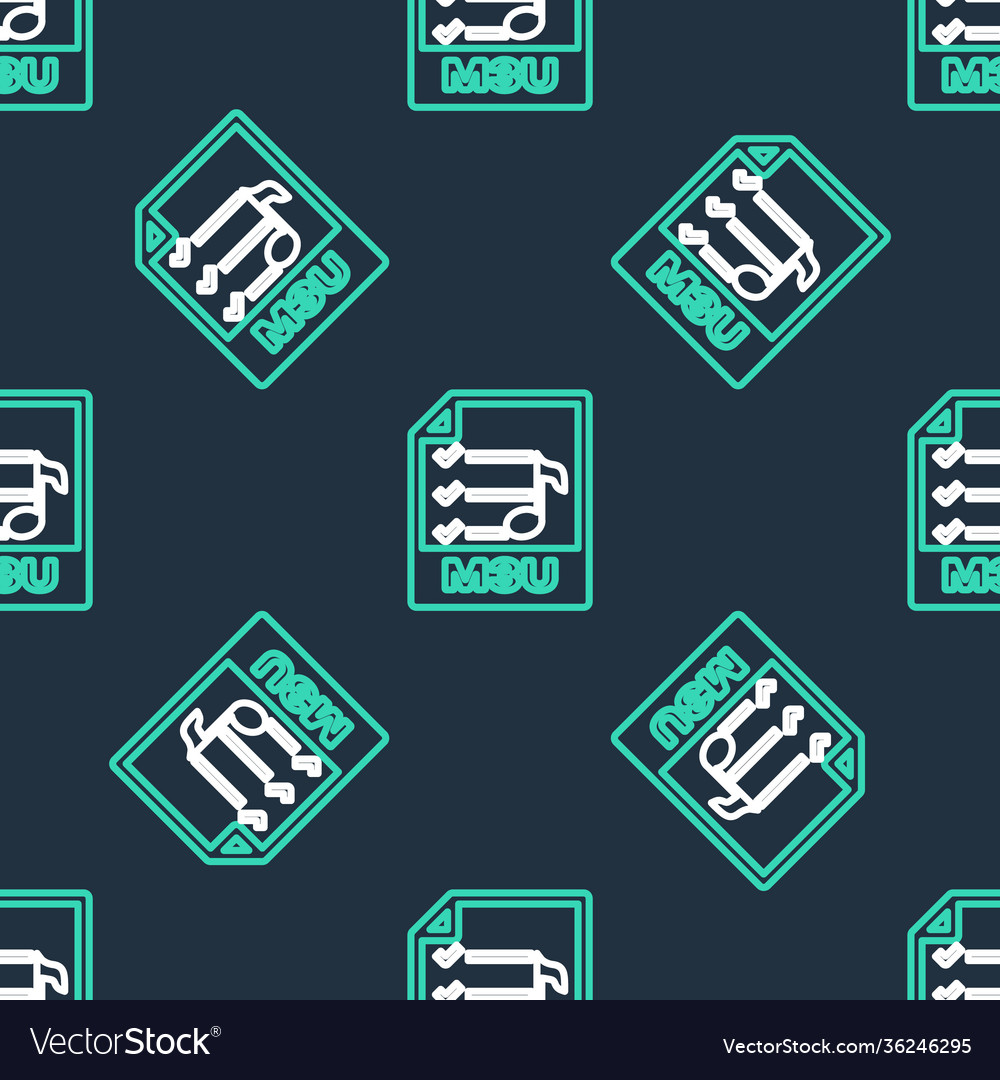 Line m3u file document download button icon vector image Line m3u file document download button icon