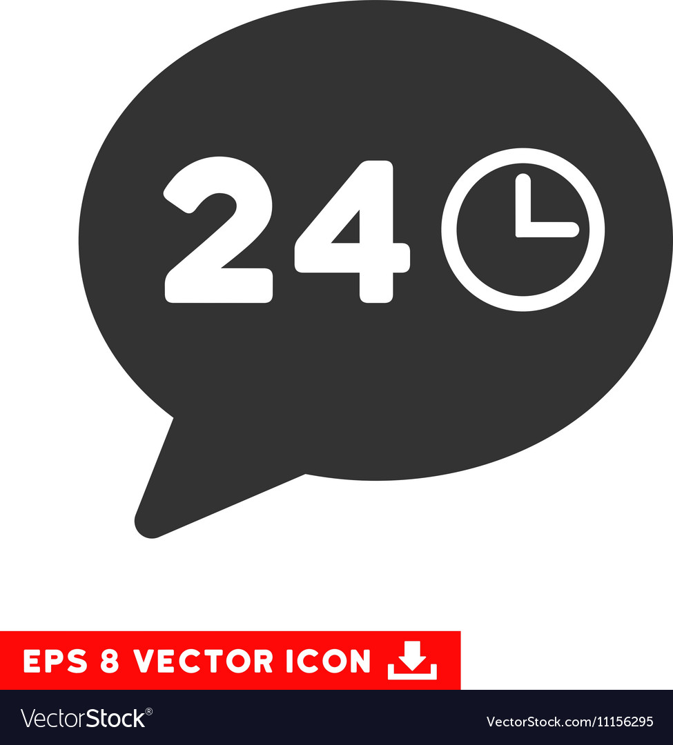 Message hours eps icon