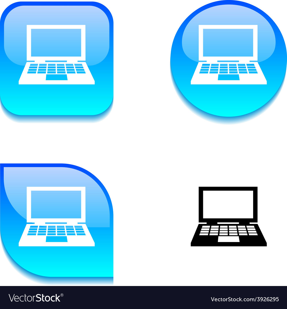 Notebook glossy button