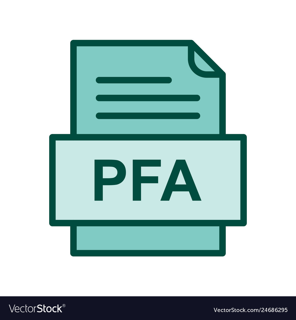 Pfa file document icon