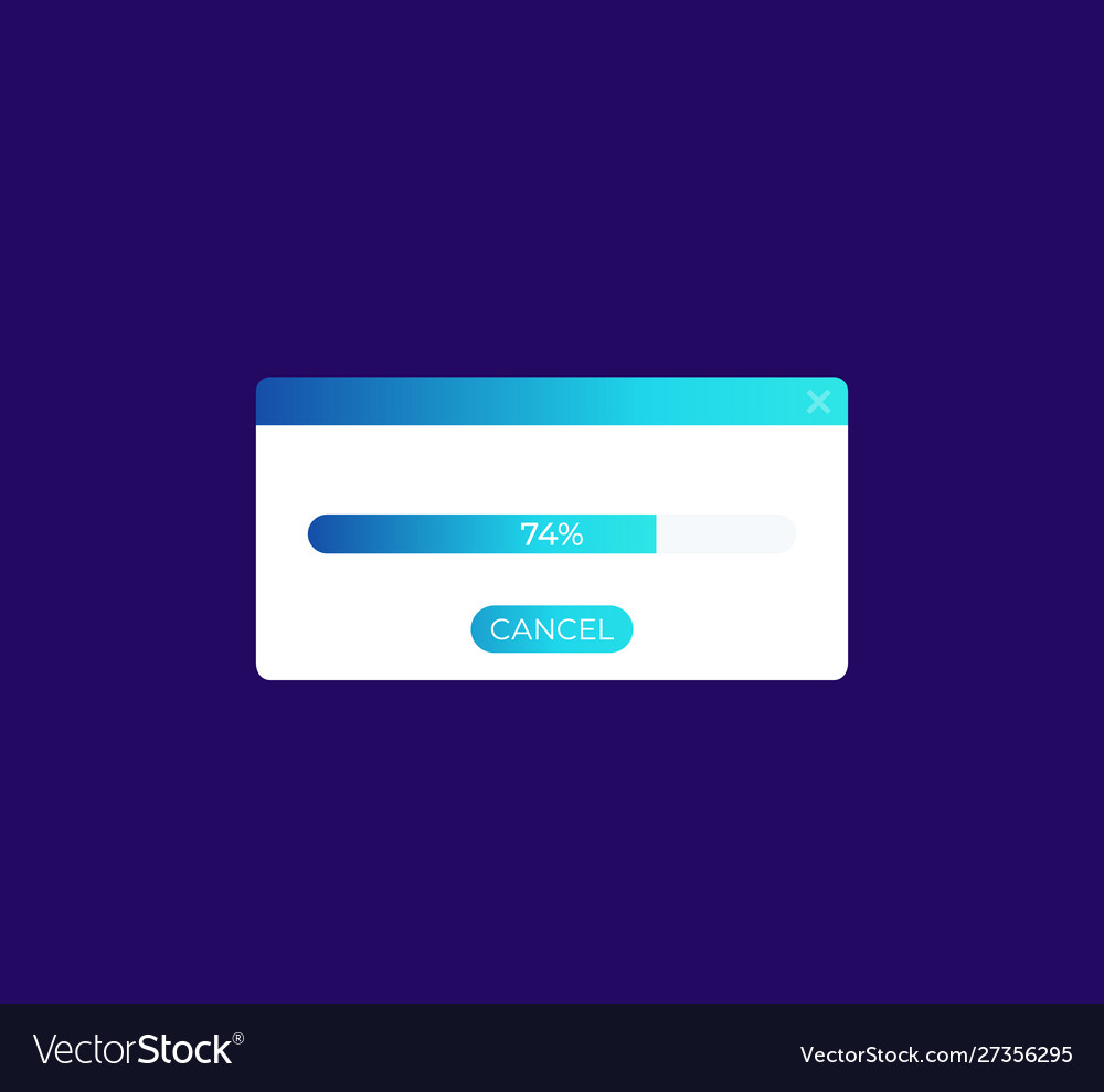 Progress Bar UI Window