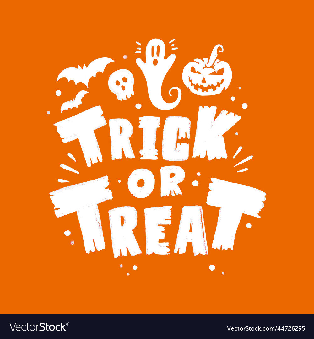 Scary night lettering with pumpkins design Vector Image