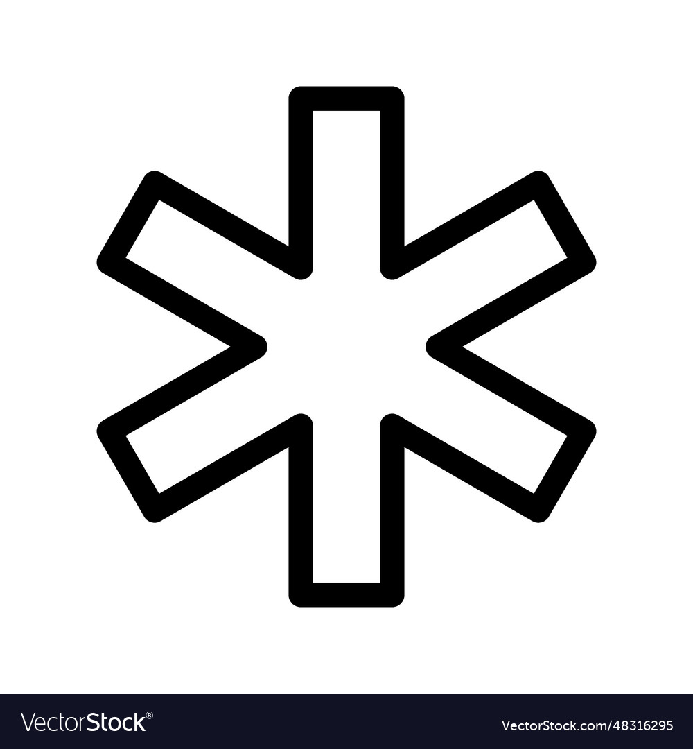 Stern des Lebens Icon vector image Stern des Lebens Icon