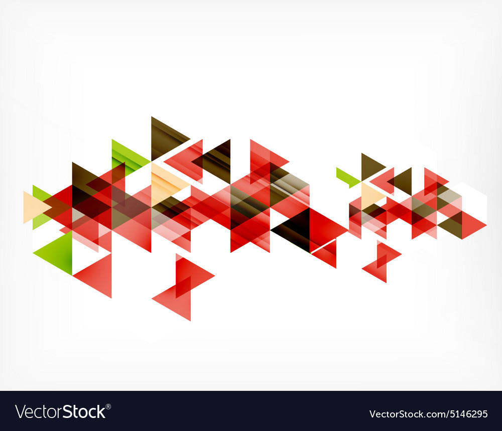 Triangle pattern composition abstract background