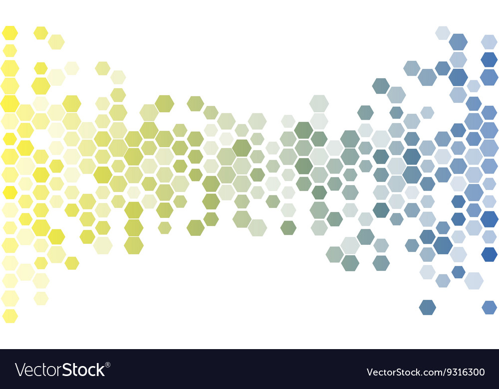 Abstract hexagon background light pattern