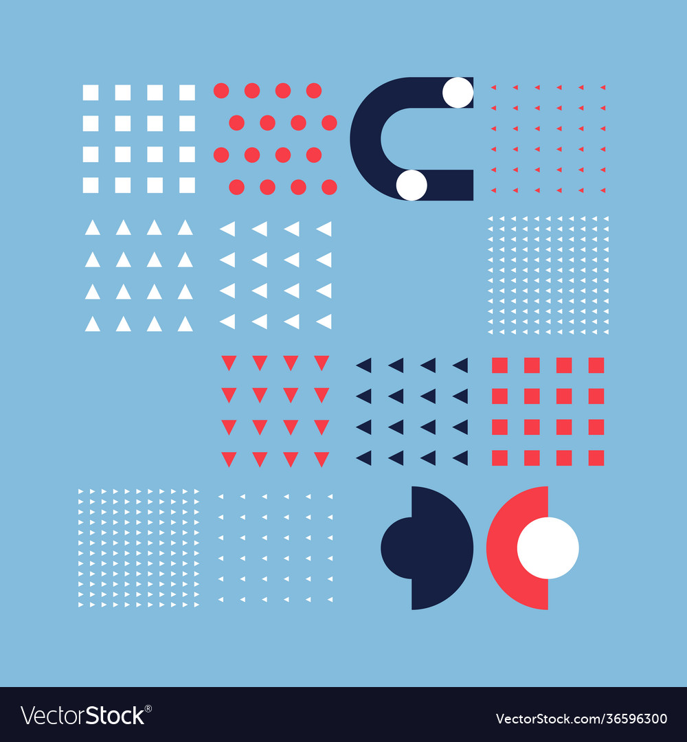 Abstract repetitive pattern design vector image Abstract repetitive pattern design