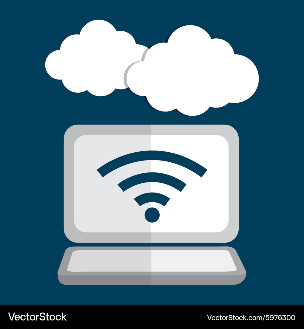 Cloud computing and hosting design Royalty Free Vector Image