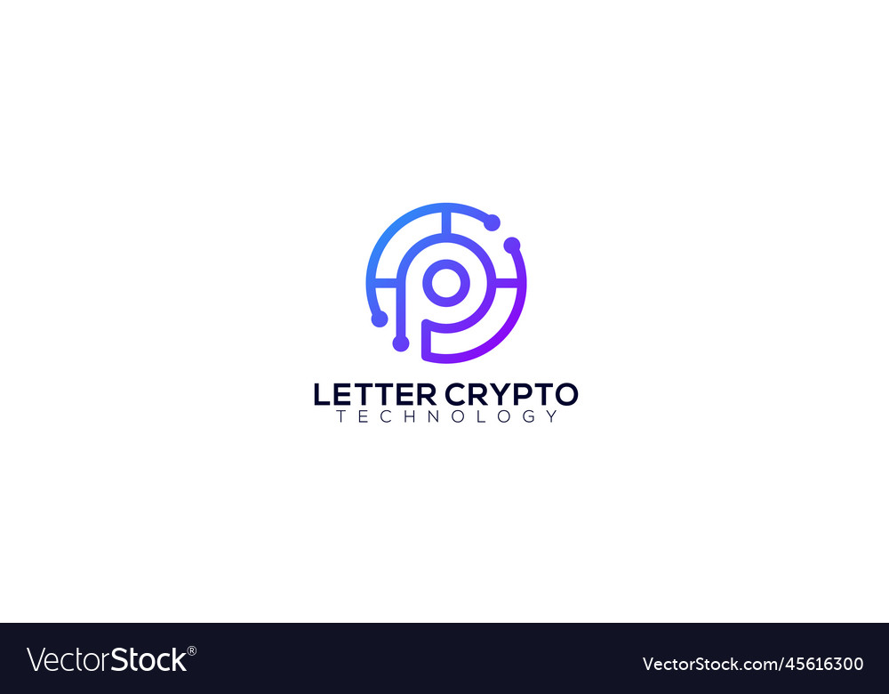Crypto Initial Logo Template