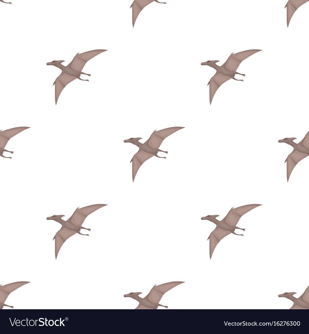 Dinosaur pterodactyloidea icon in cartoon style Vector Image