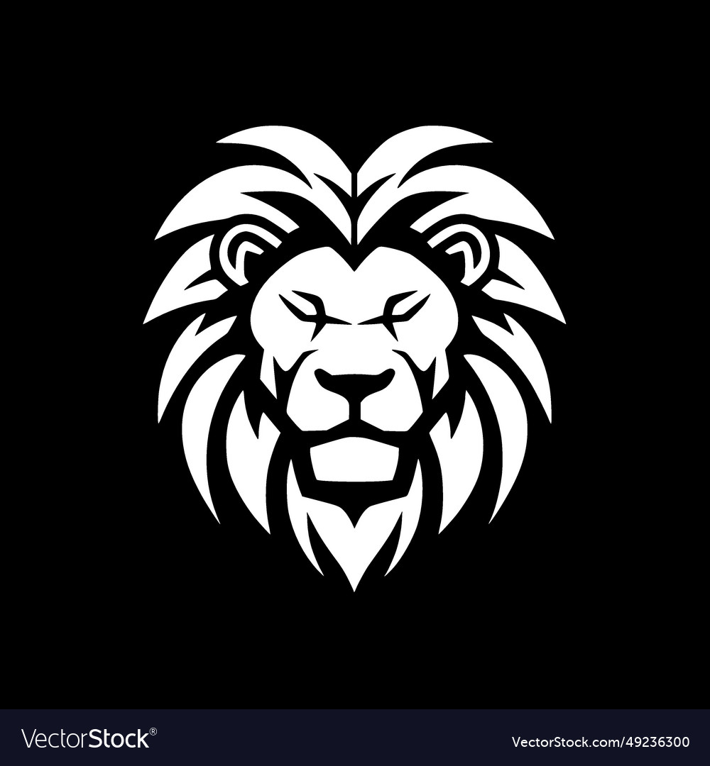 Lion - minimalist and simple silhouette Royalty Free Vector