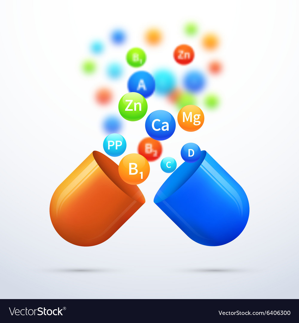 medical-vitamins-and-minerals-background-vector-image