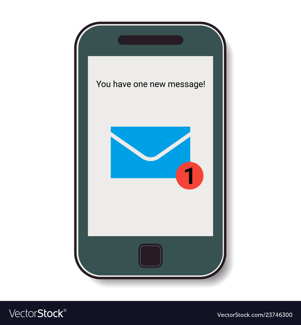 Mobile Phone with Incoming Message