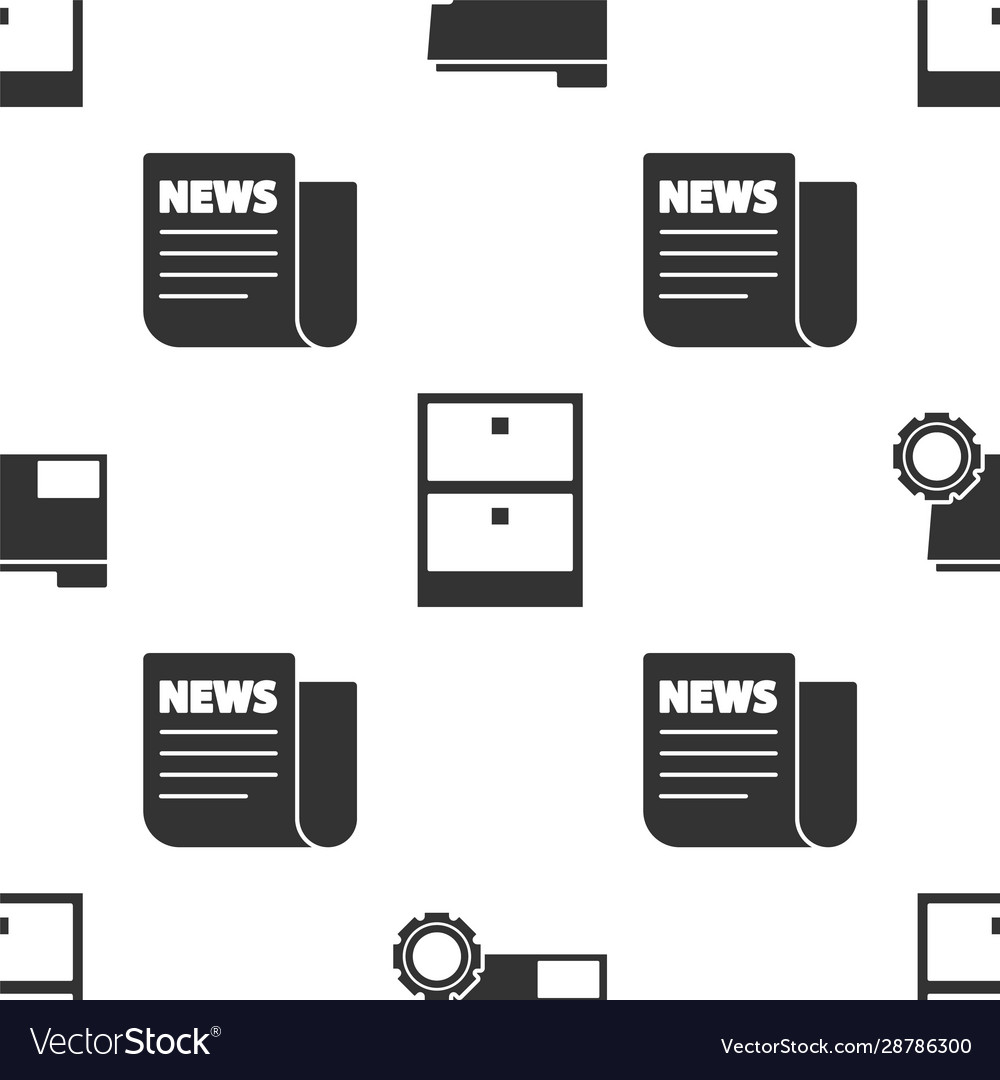 Set folder settings with gears archive papers vector image Set folder settings with gears archive papers
