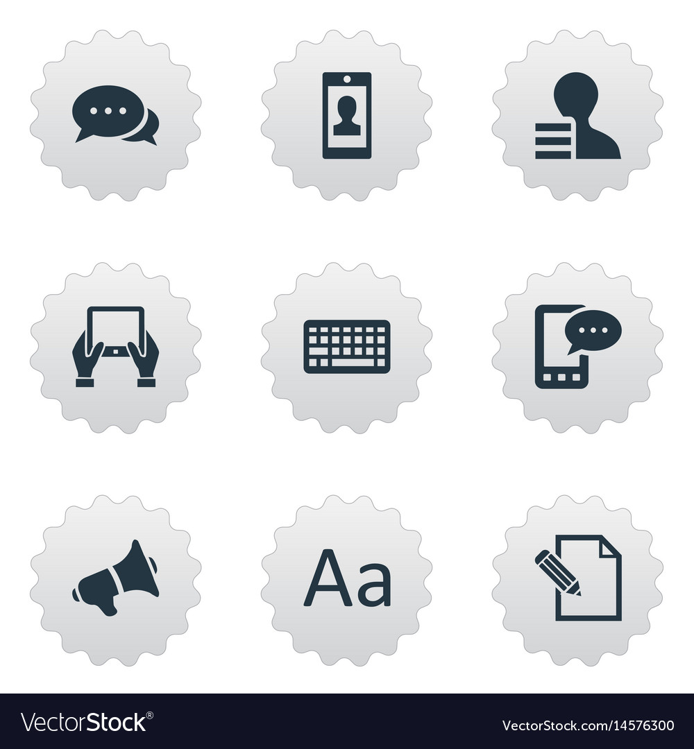 Set of simple user icons