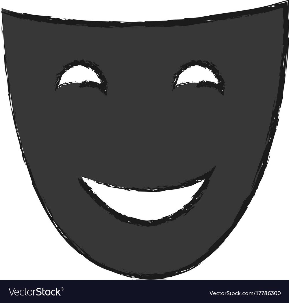 Theater face icon Royalty Free Vector Image - VectorStock