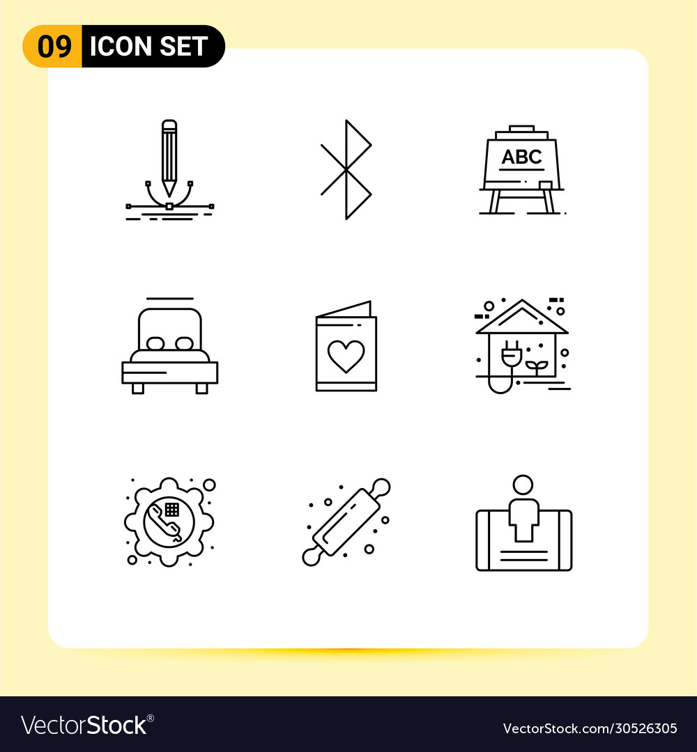 9 universal outlines set for web and mobile