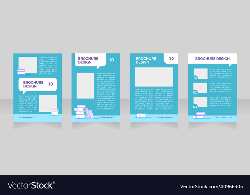 Admission to primary school blank brochure layout