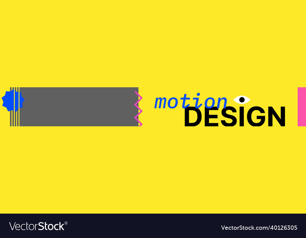 Colorful motion design horizontal cover