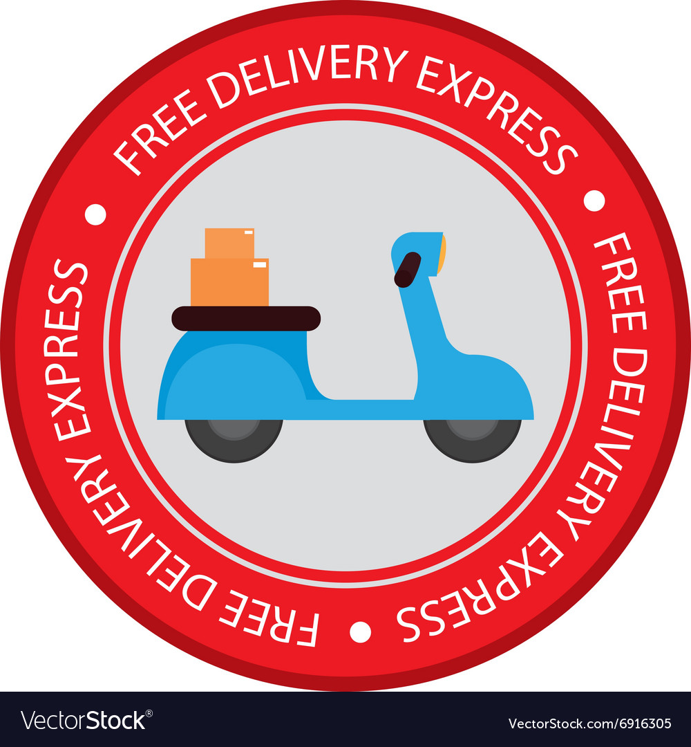 Delivery Object Label Royalty Free Vector Image