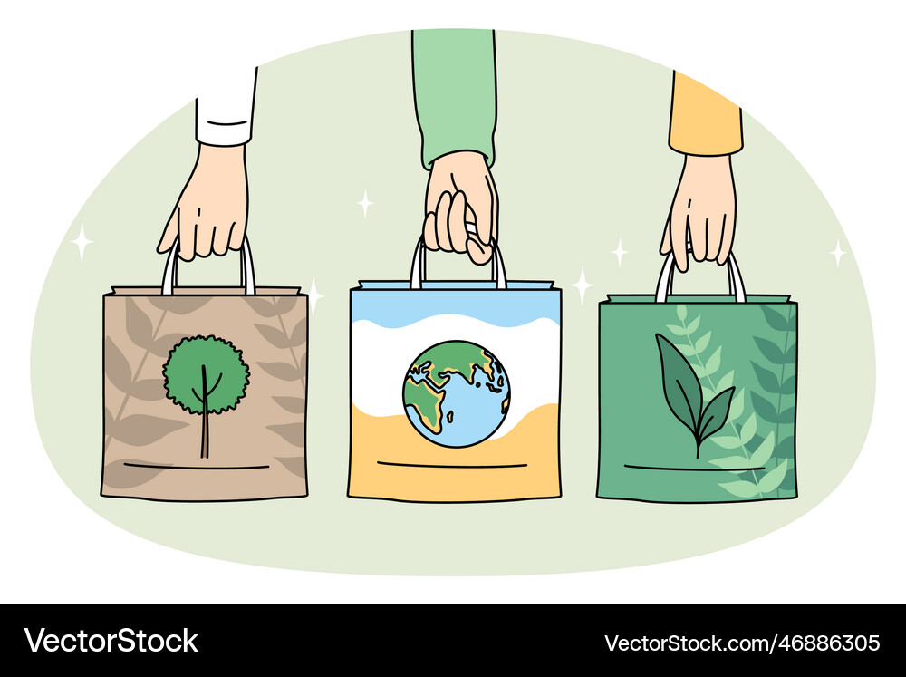 Ecology Care And Eco Friendly Things Concept Vector Image