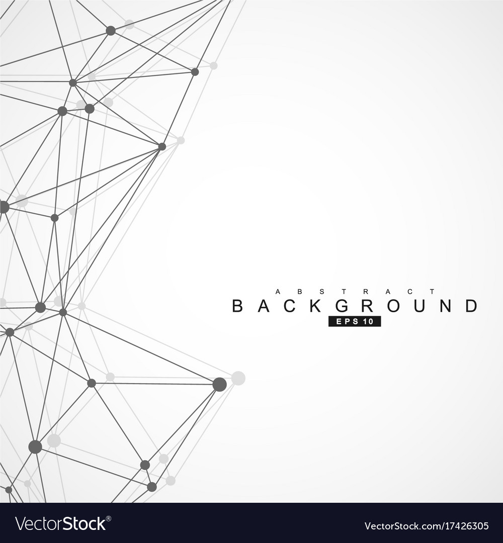 Geometric abstract background with connected line