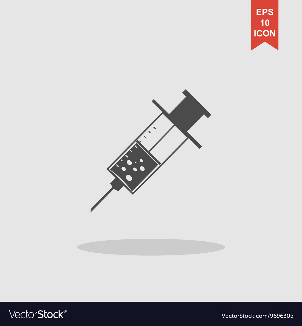 Medical syringe icon eps 10
