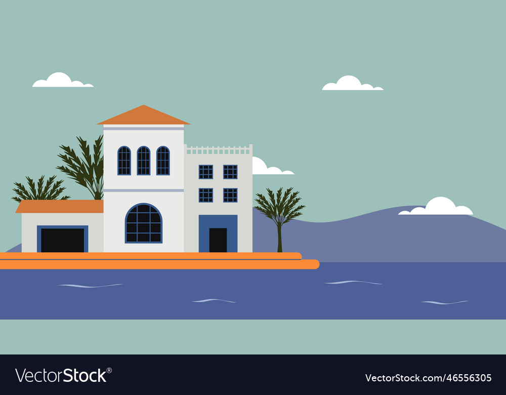 Mediterranean house with sea view