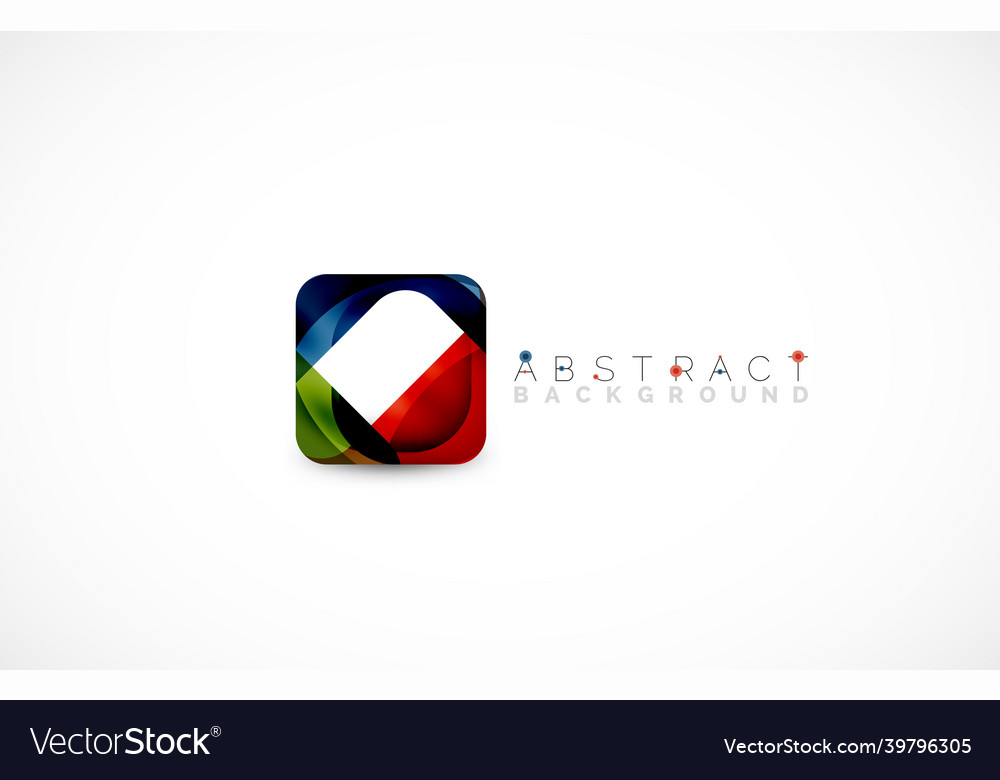 Minimal background abstract square shape vector image Minimal background abstract square shape
