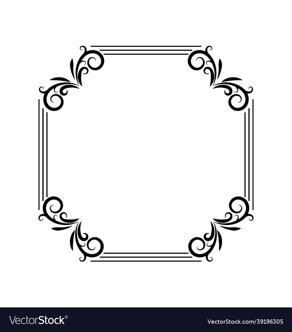 Mirror frame Royalty Free Vector Image - VectorStock