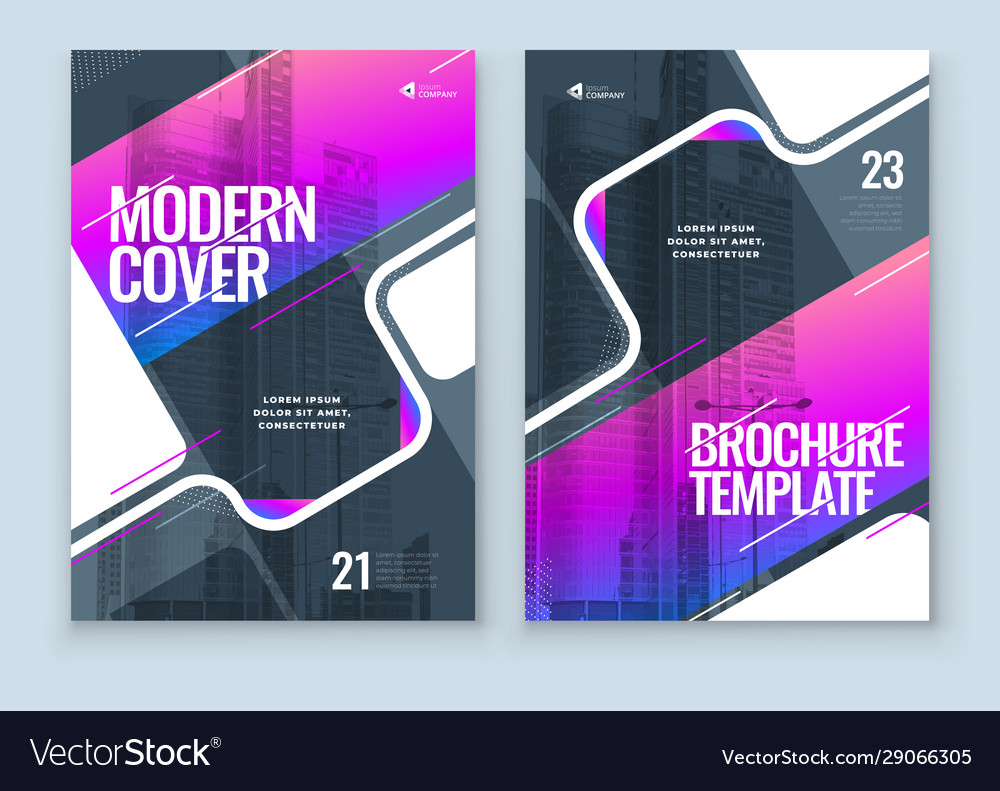 Purple Brochure Design Cover Template Royalty Free Vector 4600