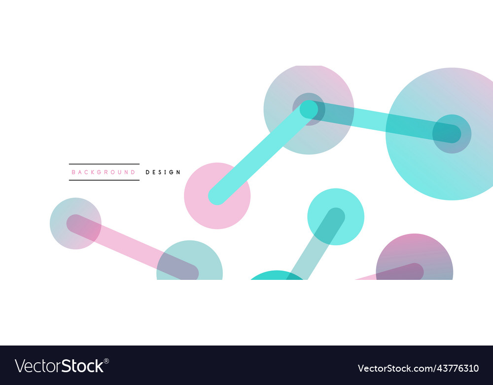 Abstract background round dots connected by lines Vector Image Abstract background round dots connected by lines