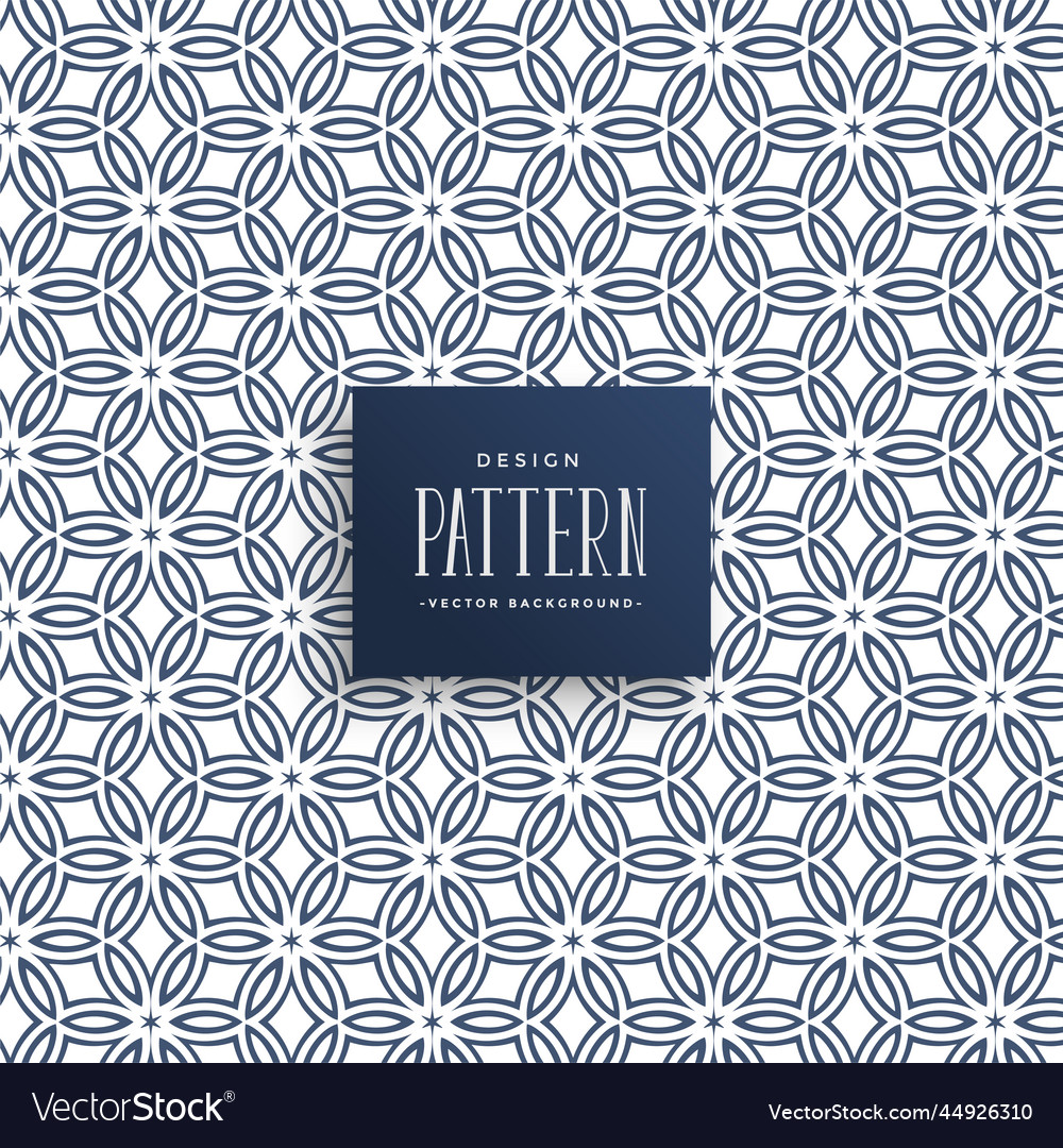 Abstract line flower style pattern background
