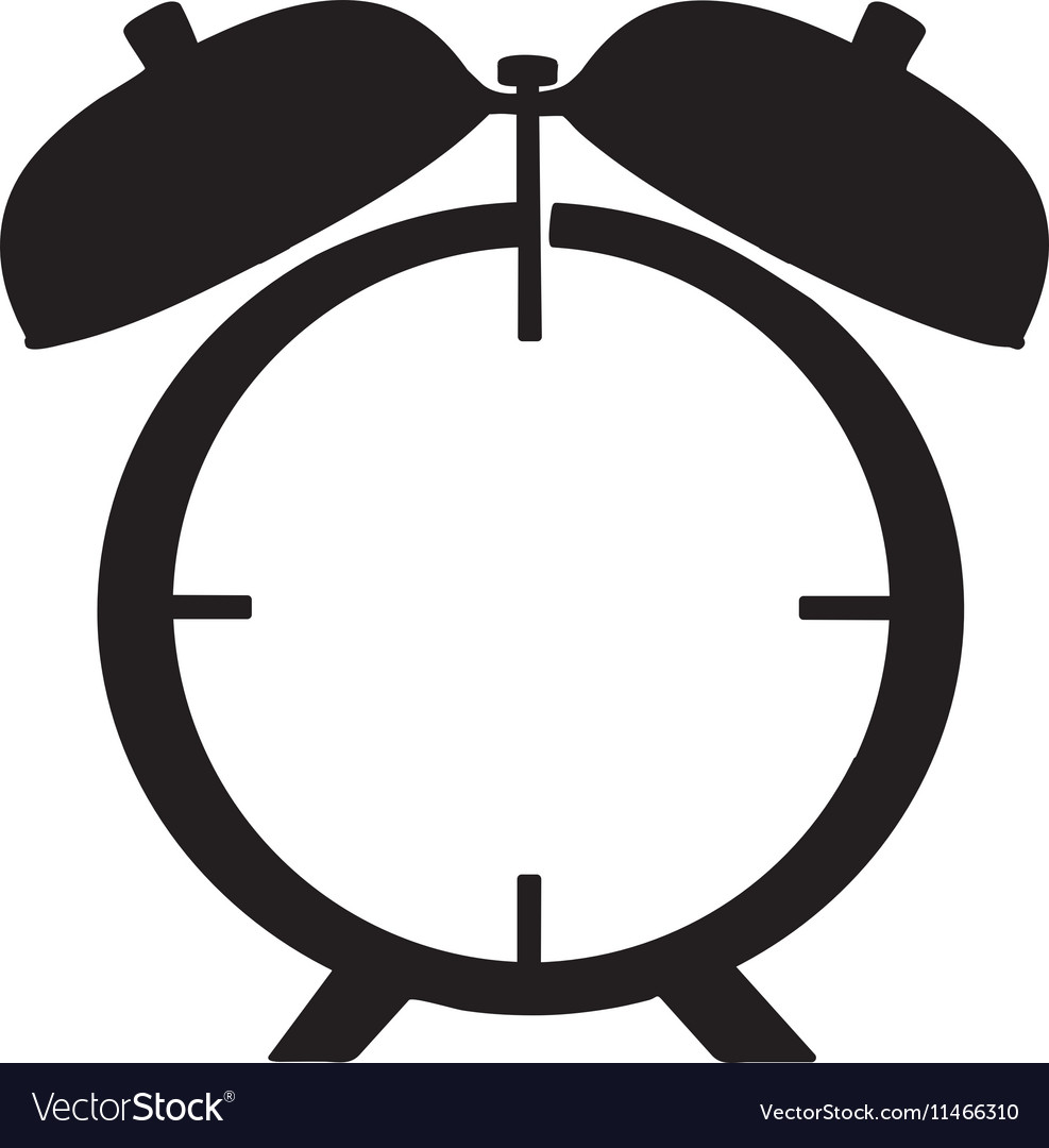 Analog alarm clock icon image