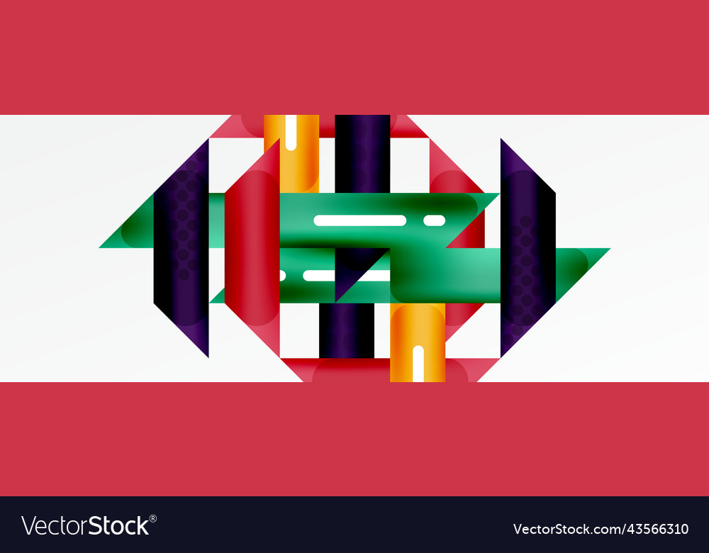 Background color abstract overlapping stripes vector image Background color abstract overlapping stripes