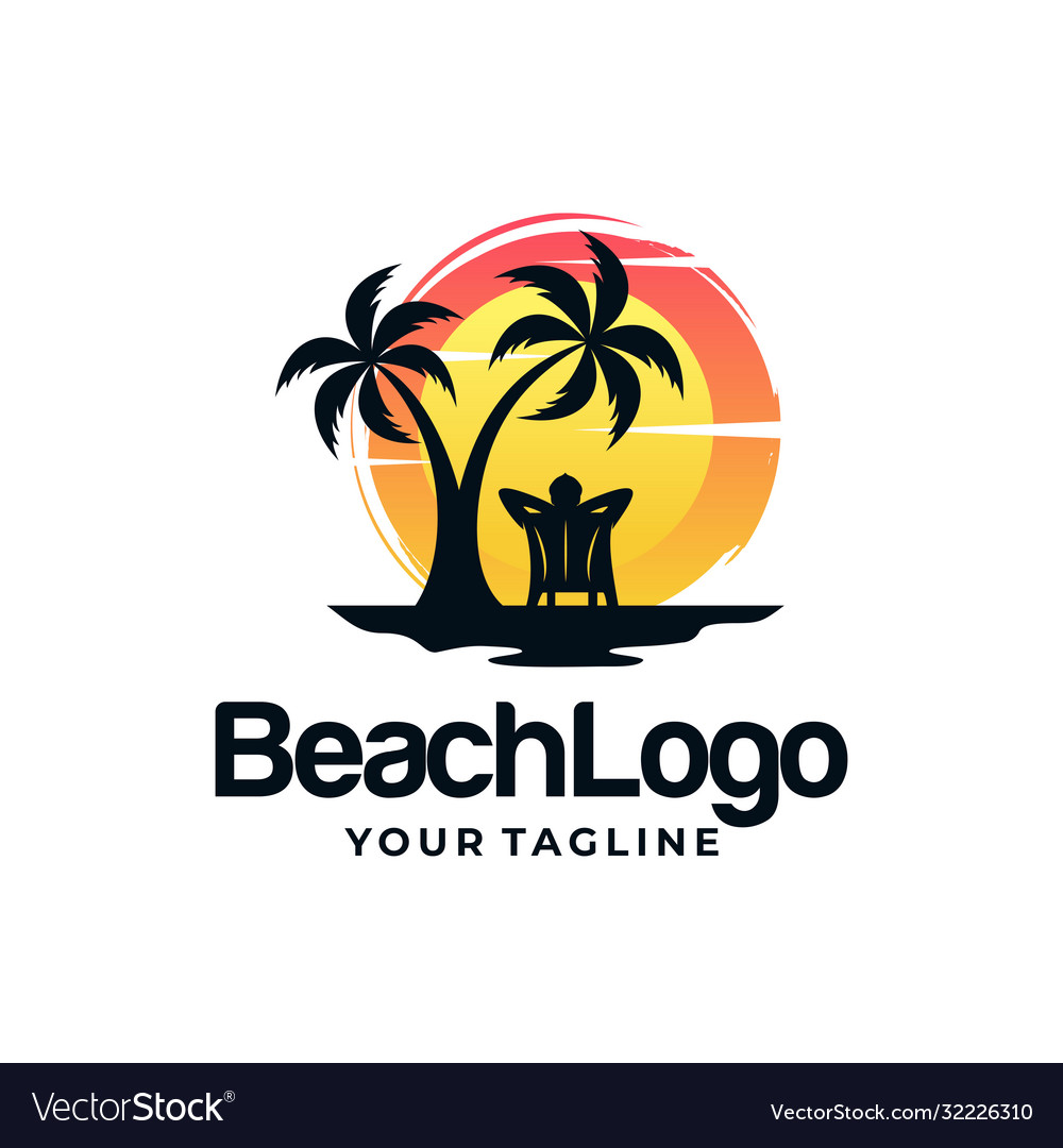 Beach logo design