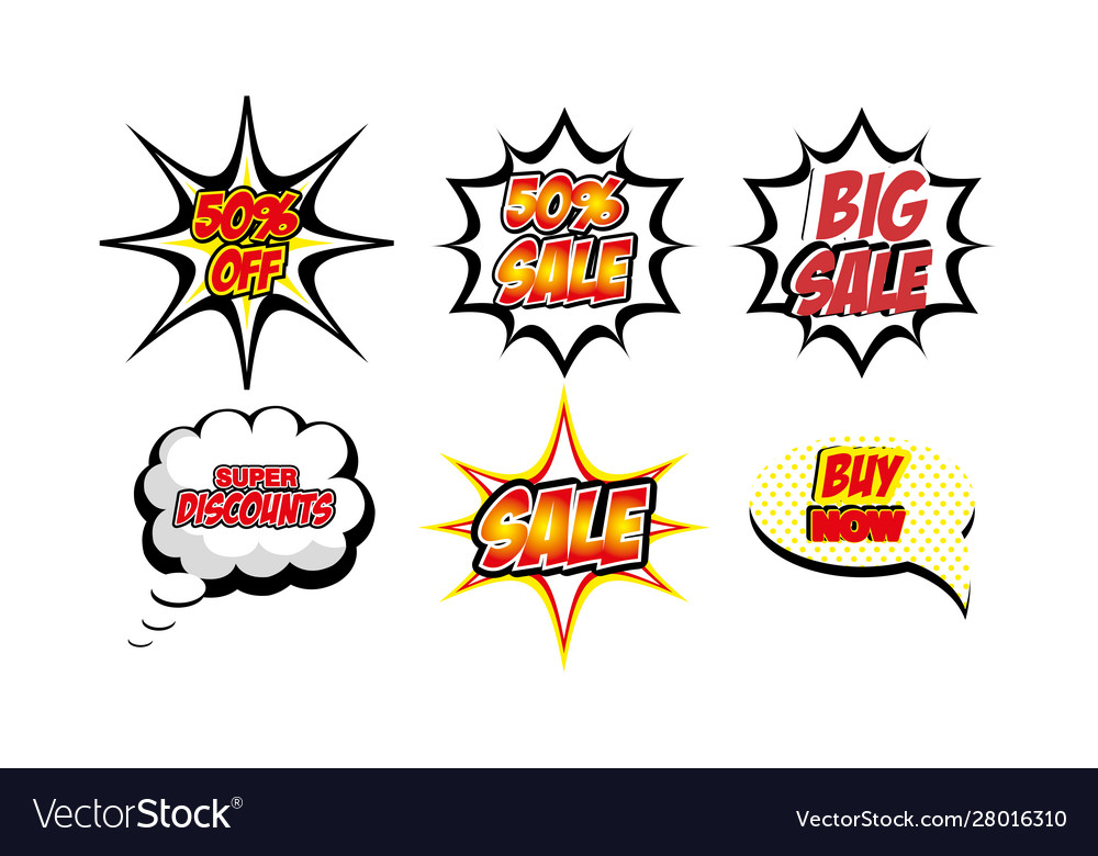 Bundle lettering offer style pop art