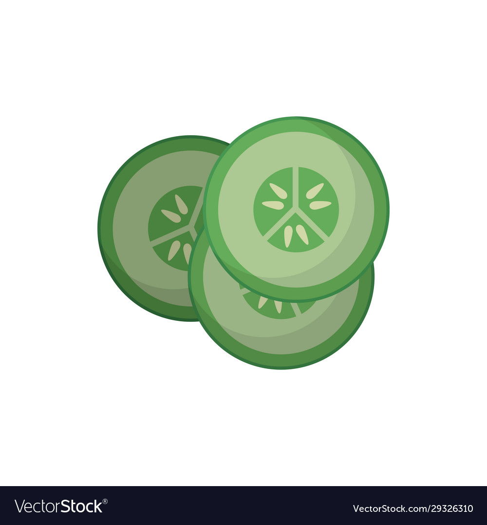 Isolated cucumber slides design