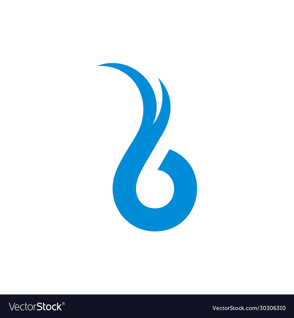 Letter b curves leather shape rotation round logo