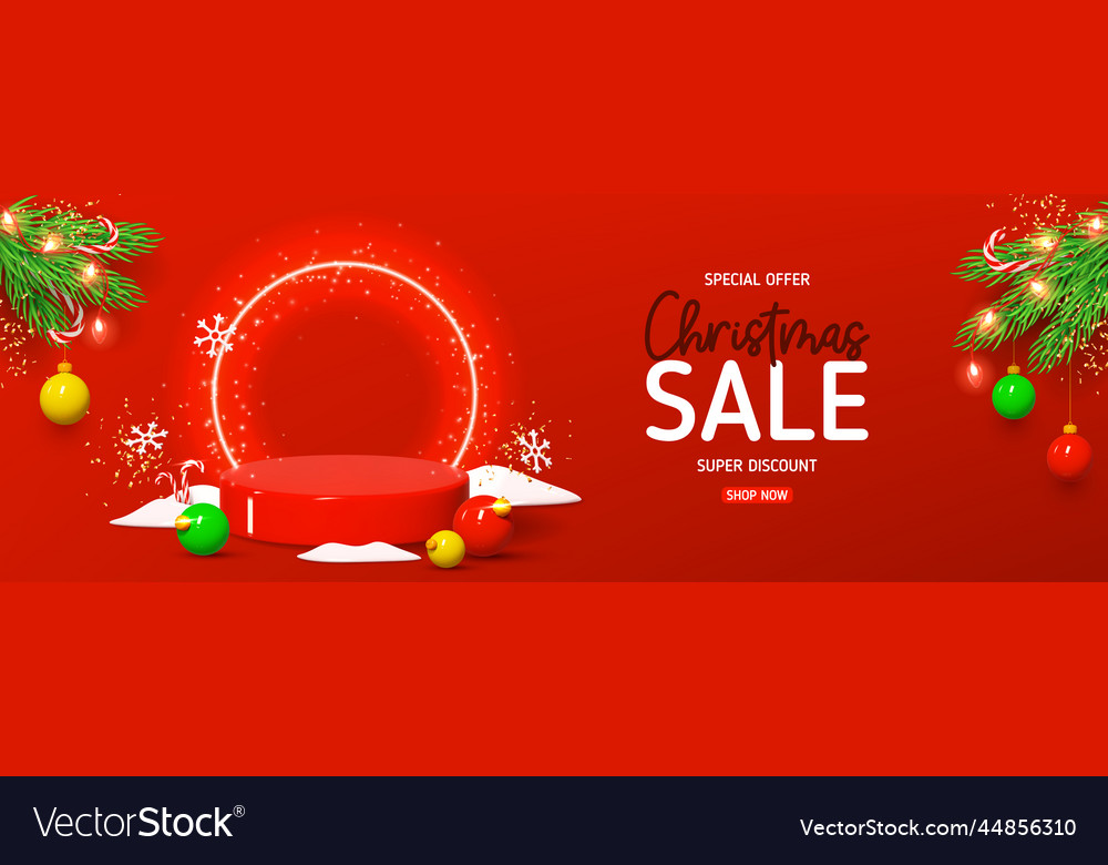 Merry christmas and happy new year banner vector image Merry christmas and happy new year banner