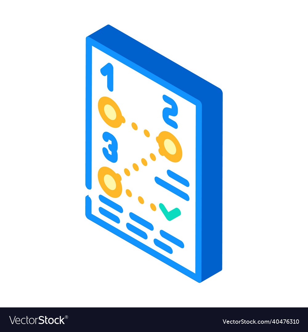 Method data science isometric icon Vector Image Method data science isometric icon