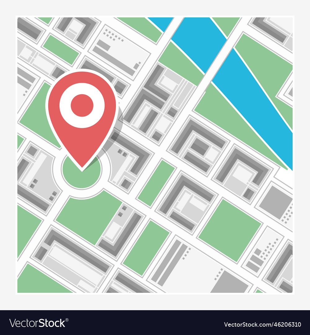 Simple map icon vector image Simple map icon