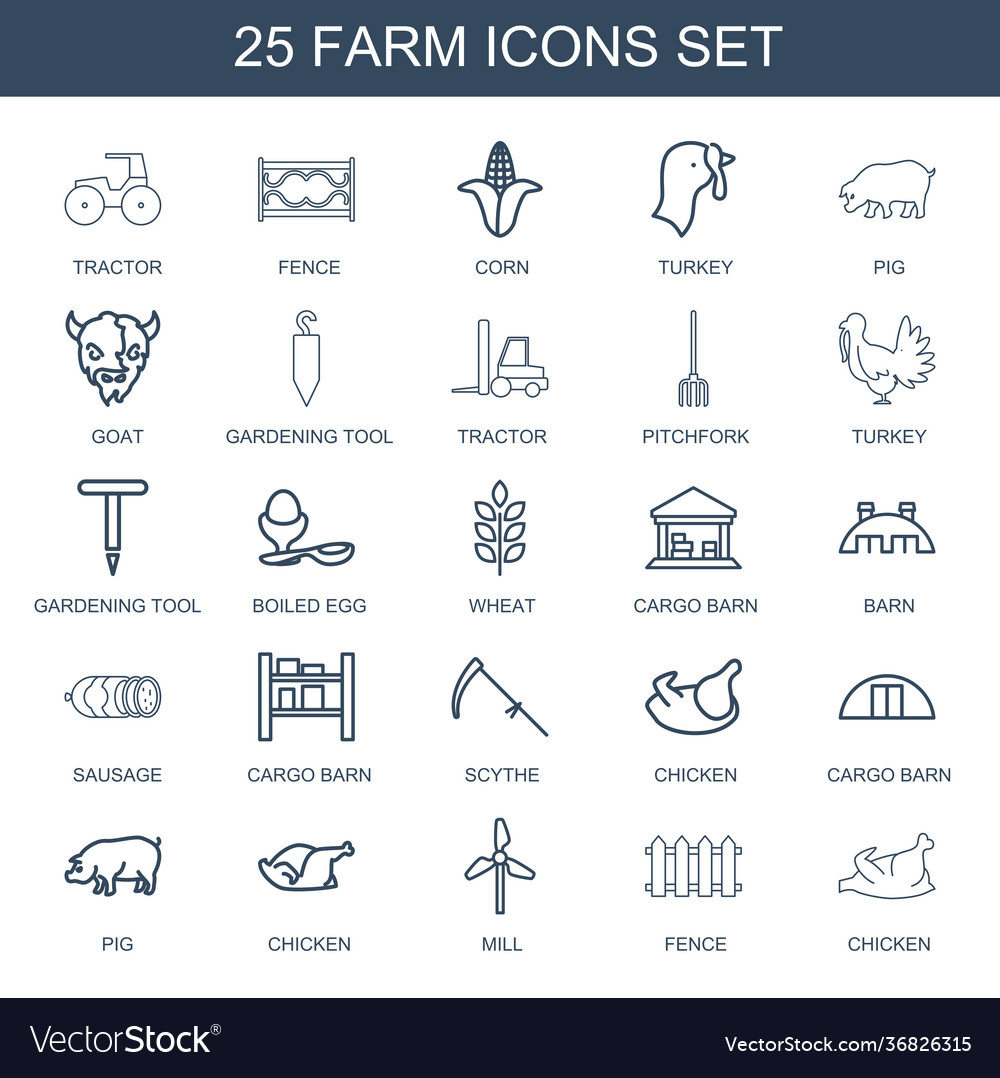 25 farm icons