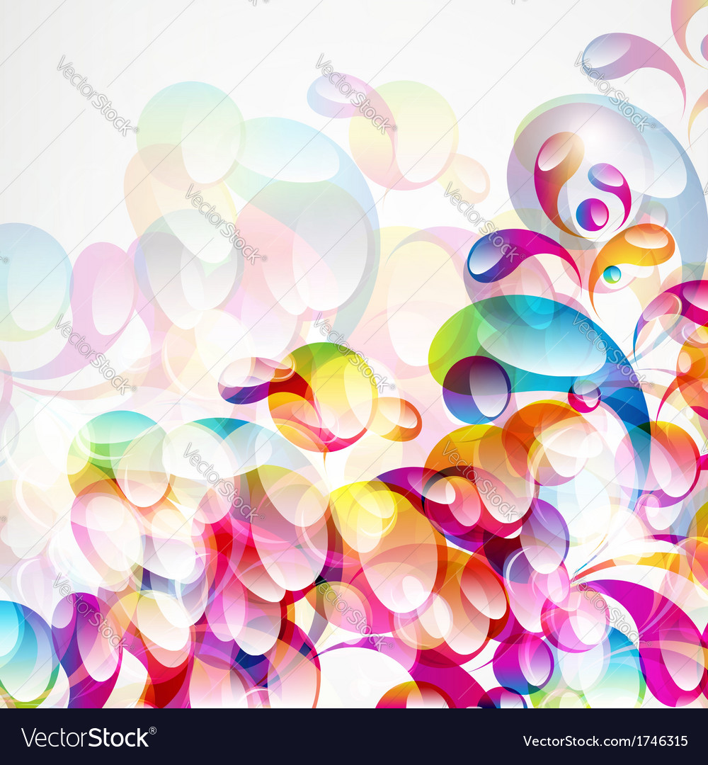 Abstract colorful arc-drop background